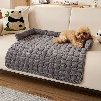 Quilted Pet Sofa Cushion | All-Season Comfort Bed for Cats & Dogs